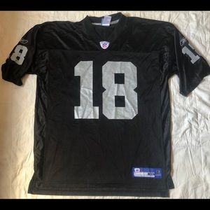 Reebok Oakland raiders randy moss 18 jersey